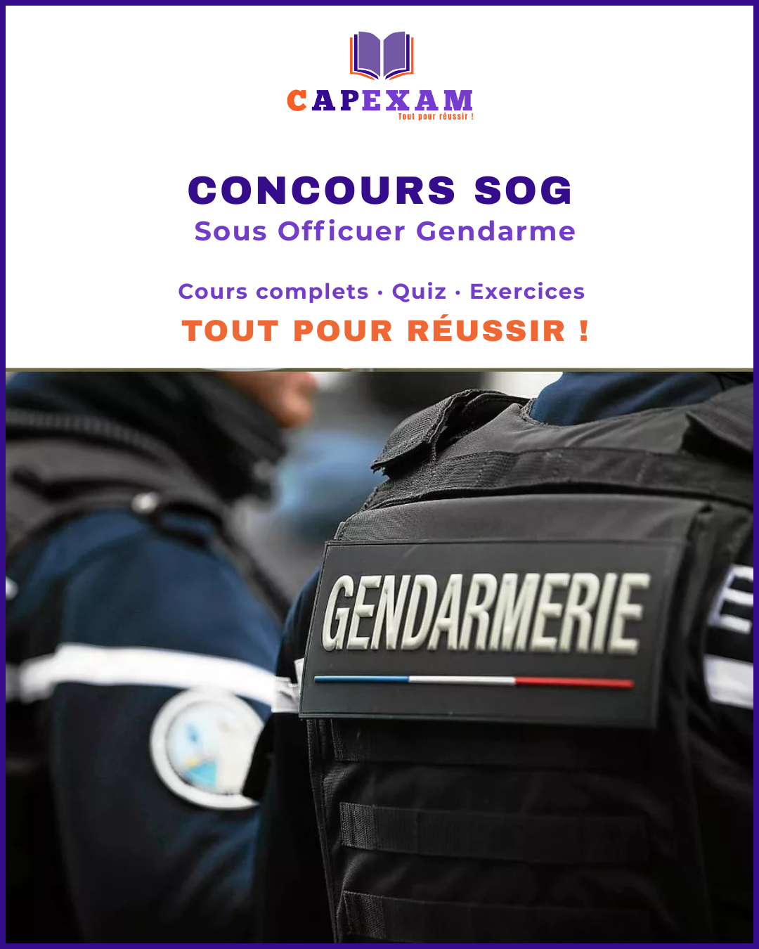 Concours SOG (Sous Officier Gendarme)